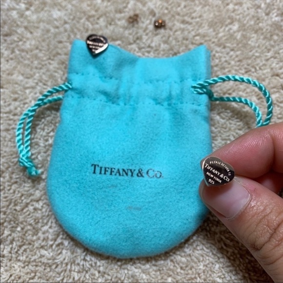 Tiffany & Co. Jewelry - Tiffany and Company mini heart earrings